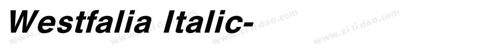 Westfalia Italic字体转换